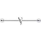14G Straight Razor Industrial Barbell 38mm
