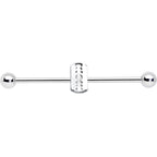 14G Razor Blade Industrial Barbell 38mm