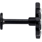 16G 1/4 CZ Faux Tourmaline Black Lacy Drop Labret