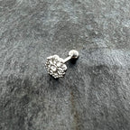 16G 1/4 Clear Gem Baroque Fabulous Flower Cartilage Tragus Earring