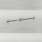 14G Purple Gem Bee Beautiful Insect Industrial Barbell 38mm