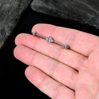 14G Purple Gem Bee Beautiful Insect Industrial Barbell 38mm
