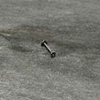 16G 5/16 Vitrail CZ ASTM F-136 Implant Grade Titanium Threadless Heart End Labret