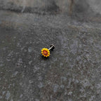 16G 5/16 Happy Sunflower Yellow Labret Monroe Tragus