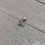 16G 1/4 Aurora Gem Ornate Dragonfly Cartilage Tragus Earring