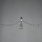 Clear Aurora Gem Southwest Dreamcatcher Dangle Belly Ring Belly Chain