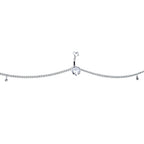Clear Gem Double Heart Double Mount Belly Ring Belly Chain