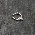 16G 5/16 Clear Gem Bee Glamour Cartilage Clicker