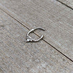 16G 5/16 Clear Gem Bee Glamour Cartilage Clicker