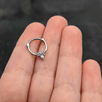 16G 5/16 Clear Gem Bee Glamour Cartilage Clicker