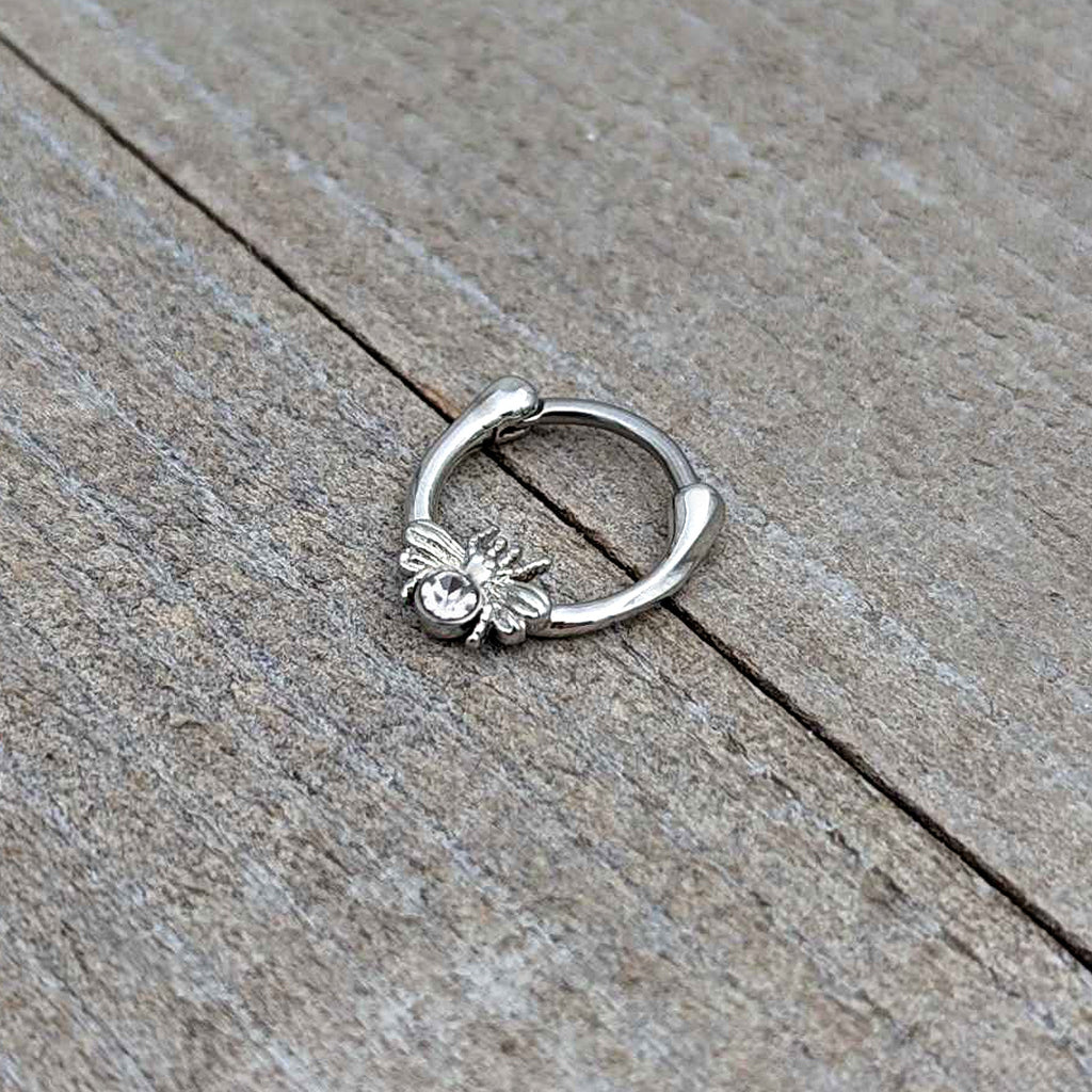 16G 5/16 Clear Gem Ultra Fly Cartilage Clicker