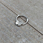 16G 5/16 Simple Textured Butterfly Cartilage Clicker