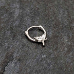 16G 5/16 Clear Gem Simple Style Dragonfly Cartilage Clicker