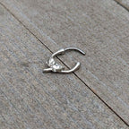 16G 5/16 Clear Gem Simple Style Dragonfly Cartilage Clicker