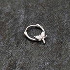 16G 5/16 White Faux Opal Simple Style Dragonfly Cartilage Clicker