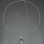 Clear Gem Butterfly Beauties Double Mount Belly Ring Belly Chain
