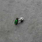 16G 1/4 Poison Green Bottle Glow in the Dark Cartilage Earring