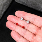 Officially Licensed Halloween Jason Mask Friday the 13th Nipple Ring Set