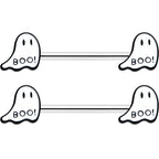 14G 9/16 Halloween Ghost Glow in the Dark Barbell Nipple Ring Set