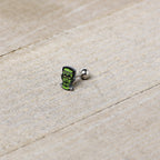 16G 1/4 Frankenstein Head Green Glow in the Dark Cartilage Earring