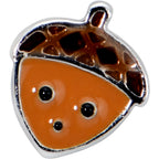 16G 5/16 Acorn Face Brown Autumn Cartilage Tragus Earring