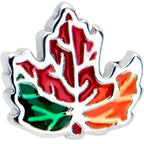 16G 5/16 Autumn Tricolor Maple Leaf Cartilage Tragus Earring