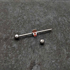 14G Sweet Pumpkin Latte Thanksgiving Industrial Barbell 38mm