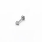 16G 1/4 Internally Threaded Simple Style Heart Labret Tragus