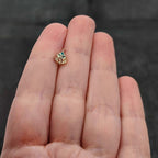 16G 5/16 Red Gem Gold Tone Deco Holiday Tree Labret Monroe Tragus