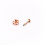16G 5/16 Purple Tourmaline Rosy Tone Flower Labret Monroe Tragus