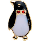 16G 5/16 Red Gem Gold Tone Bow Tie Penguin Labret Monroe Tragus