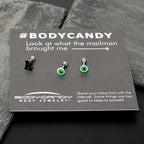 16G 1/4 Halloween Boo Eyes Cartilage Tragus Earring Curation Set of 3