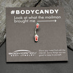 Sweet Pumpkin Frappe Autumn Double Mount Belly Ring