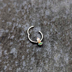 16G 3/8 Sweet Holiday Candle Christmas Hinged Segment Ring