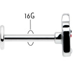 16G 5/16 Sweet Love Letter Valentine Labret Monroe Tragus