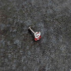 16G 5/16 Sweet Love Letter Valentine Labret Monroe Tragus