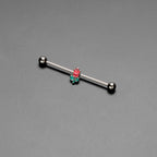 14G Sweet Happy Rose Flower Industrial Barbell 38mm