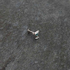 16G 5/16 Sweet Martini Glass Heart Labret Monroe Tragus