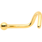 18G 1/4 Gold Hue ASTM F-136 Implant Grade Titanium Ball End Left Side Nose Screw
