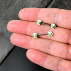 14G 9/16 Sweet Happy Green Beer St Patricks Day Nipple Ring Set