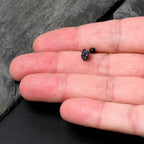 16G 1/4 Purple Gem Black Opulent Owl Cartilage Tragus Earring