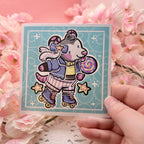 Roller Skatin' Opossum ~ Shimmer Print