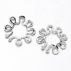 Trippy Flower Clip On Fake Nipple Ring Set