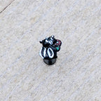16G 5/16 Black Funky Skunk Labret Monroe Tragus