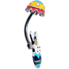 Easter Egg Bunny Double Mount Belly Ring