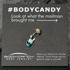 Easter Egg Bunny Double Mount Belly Ring
