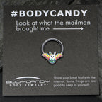 16G 3/8 Easter Egg Bunny Hinged Segment Ring