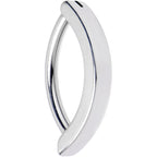 14G 1/2 316L Surgical Steel Smooth Style Hinged Hoop Belly Ring