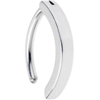 14G 1/2 316L Surgical Steel Smooth Style Hinged Hoop Belly Ring