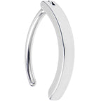 14G 9/16 316L Surgical Steel Smooth Style Hinged Hoop Belly Ring